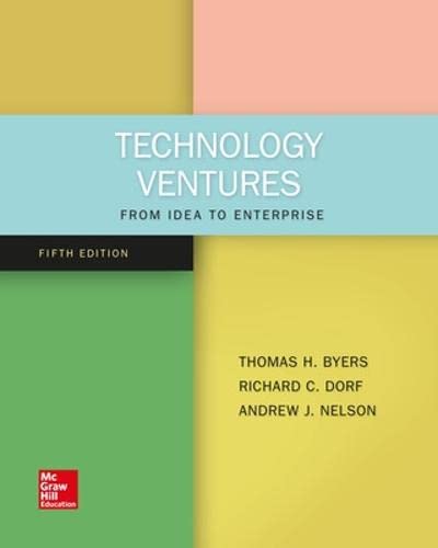 9781259875991: Technology Ventures: From Idea to Enterprise (IRWIN INDUSTRIAL ENGINEERING)