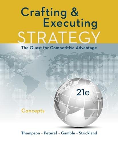9781259899690: CRAFTING AND EXECUTING STRATEGY: CONCEPTS (IRWIN MANAGEMENT)