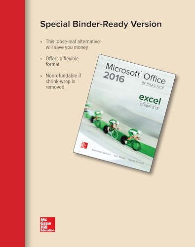 Stock image for Looseleaf for Microsoft Office Excel 2016 Complete: In Practice for sale by BooksRun