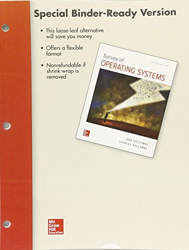 Imagen de archivo de Looseleaf for Survey of Operating Systems, 5e a la venta por HPB-Red