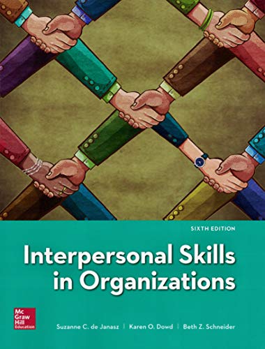 Imagen de archivo de Interpersonal Skills in Organizations a la venta por BooksRun