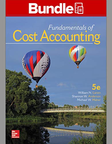 Beispielbild fr GEN COMBO LL FUNDAMENTALS OF COST ACCOUNTING; CONNECT 1S ACCESS CARD zum Verkauf von Textbooks_Source