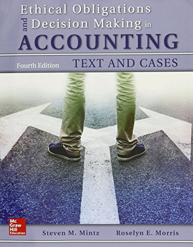 Stock image for GEN COMBO ETHICAL OBLIGATIONS DECISION MAKING IN ACCOUNTING; CONNECT AC for sale by GoldenWavesOfBooks