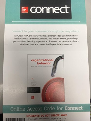 Imagen de archivo de ORGANIZATIONAL BEHAVIOR-CONNECT ACCESS @NEW @ a la venta por Irish Booksellers