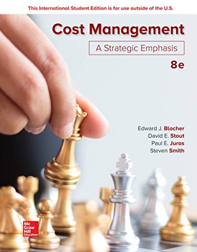 Imagen de archivo de Cost Management: A Strategic Emphasis a la venta por GF Books, Inc.