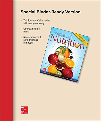 Stock image for Loose Leaf for Wardlaw's Perspectives in Nutrition Updated with 2015-2020 Dietary Guidelines for Americans for sale by HPB-Red