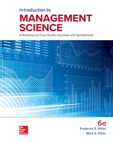 Beispielbild fr Introduction to Management Science: A Modeling and Case Studies Approach with Spreadsheets zum Verkauf von BooksRun