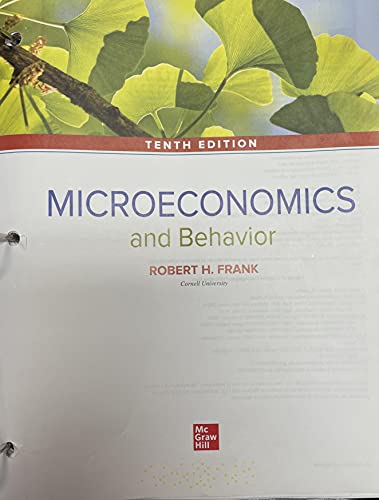 Stock image for Microeconomics and Behavior 10th edition for sale by BooksRun