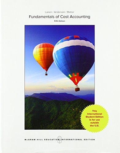 Beispielbild fr Fundamentals of Cost Accounting zum Verkauf von Basi6 International