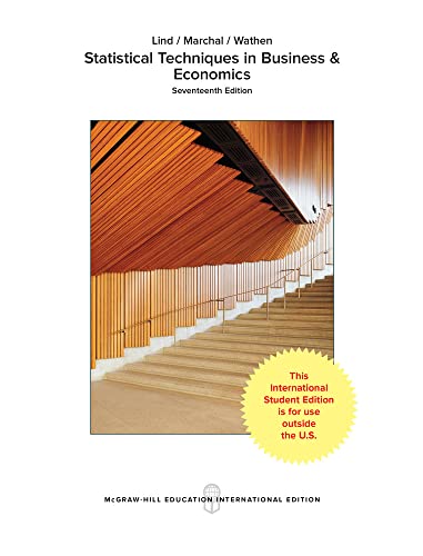 Imagen de archivo de Statistical Techniques in Business and Economics (COLLEGE IE OVERRUNS) a la venta por WorldofBooks