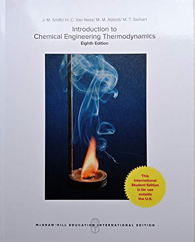 Imagen de archivo de INTRODUCTION TO CHEMICAL ENGINEERING THERMODYNAMICS a la venta por Basi6 International