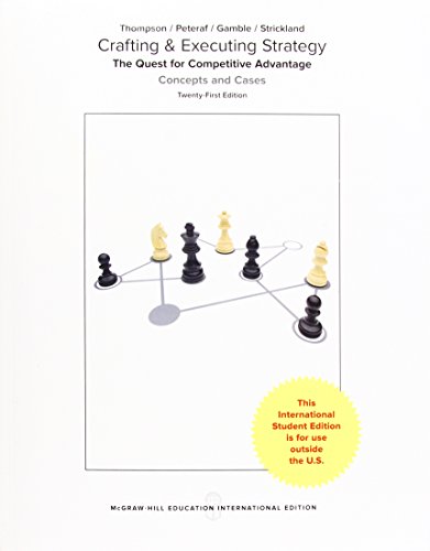 Beispielbild fr Crafting & Executing Strategy: The Quest for Competitive Advantage: Concepts and Cases zum Verkauf von AwesomeBooks