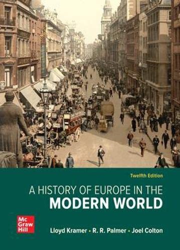 Beispielbild fr A History of Europe in the Modern World zum Verkauf von dsmbooks