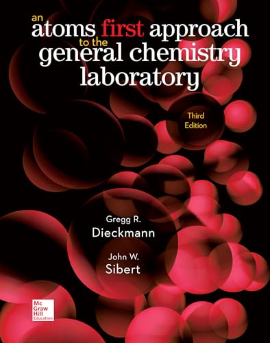 9781259923050: LAB MANUAL FOR CHEMISTRY: ATOMS FIRST