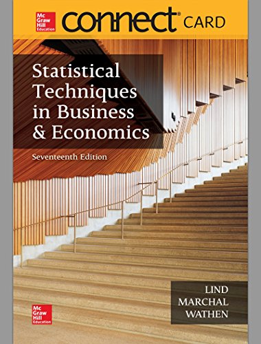 Imagen de archivo de Connect Access Card for Statistical Techniques in Business and Economics a la venta por BookHolders