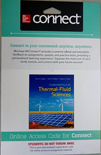 9781259934070: Fundamentals of Thermal-Fluid Sciences with 1 Semester Connect Access Card