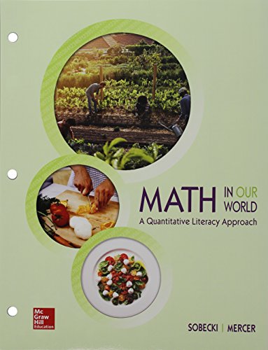 Stock image for Quantitative Literacy (Loose Leaf) with Connect Math Hosted by ALEKS Access Card for sale by SecondSale