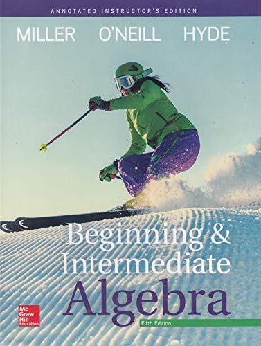 Beispielbild fr Beginning & Intermediate Algebra | Fifth Edition | Annotated Edition zum Verkauf von GF Books, Inc.