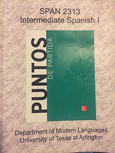 Imagen de archivo de Puntos de Partida (SPAN2313 Intermediate Spanish I) a la venta por HPB-Red