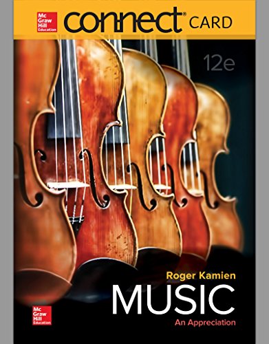 Stock image for Connect Access Card for Music: An Appreciation for sale by GF Books, Inc.