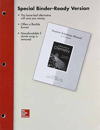 Imagen de archivo de Loose Leaf Student Solutions Manual Organic Chemistry a la venta por HPB-Red