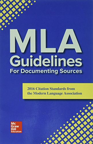 Imagen de archivo de MLA Guidelines for Documenting Sources a la venta por Your Online Bookstore