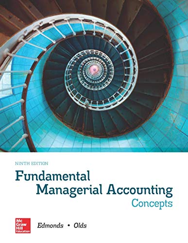 Beispielbild fr Fundamental Managerial Accounting Concepts zum Verkauf von BooksRun