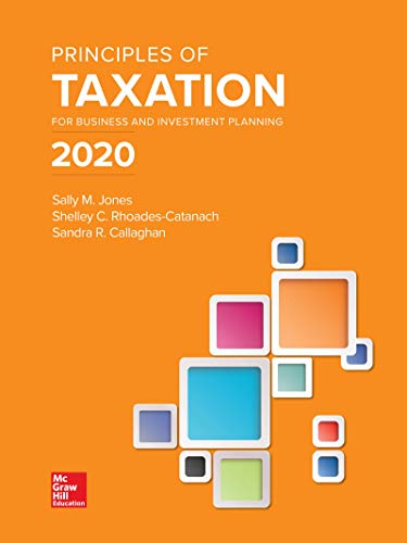 Imagen de archivo de Principles of Taxation for Business and Investment Planning 2020 Edition a la venta por SecondSale