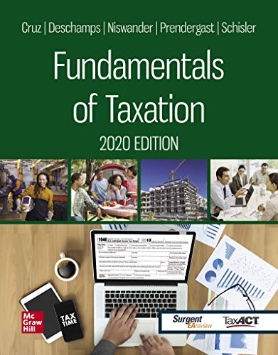 Stock image for Fundamentals of Taxation 2020 Edition for sale by Buchpark