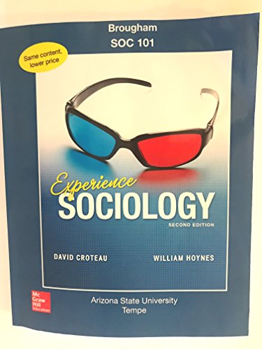Stock image for Custom: Experience Sociology: Second Edition (Arizona State University, Tempe) for sale by HPB-Red