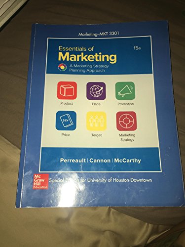 Imagen de archivo de Essentials of Marketing-A Marketing Strategy Planning Approach a la venta por HPB-Red