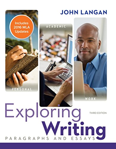 Stock image for Exploring Writing: Paragraphs and Essays MLA 2016 Update for sale by HPB-Red