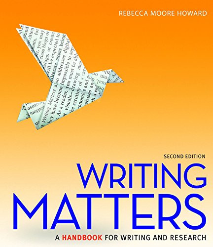 Imagen de archivo de Writing Matters Tabbed (Comb Edition) with MLA Booklet 2016 (NEW!!) a la venta por BookHolders