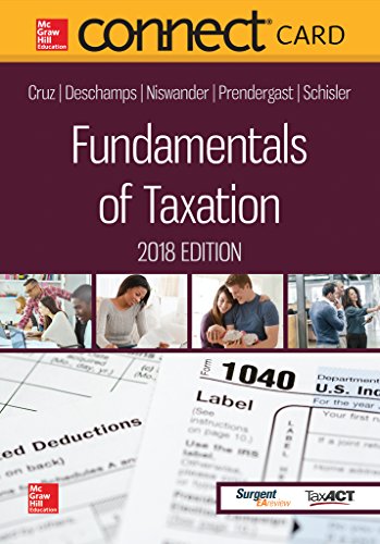 Stock image for Connect Access Card for Fundamentals of Taxation 2018 Edition for sale by Textbooks_Source