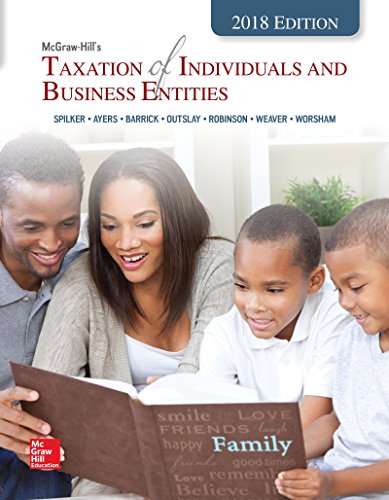 Imagen de archivo de Loose Leaf for McGraw-Hill's Taxation of Individuals and Business Entities 2018 Edition a la venta por BookHolders