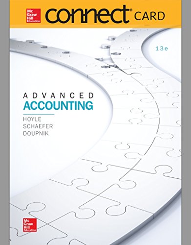 Beispielbild fr Connect Access Card for Advanced Accounting zum Verkauf von BooksRun