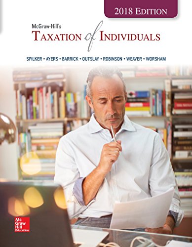 Imagen de archivo de McGraw-Hill's Taxation of Individuals 2018 Edition a la venta por SecondSale