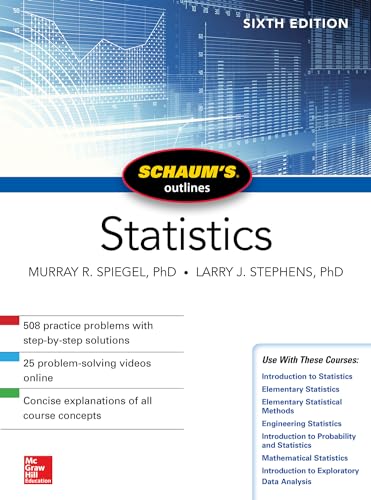 Stock image for Schaums Outline of Statistics, Sixth Edition (Schaums Outlines) for sale by Zoom Books Company