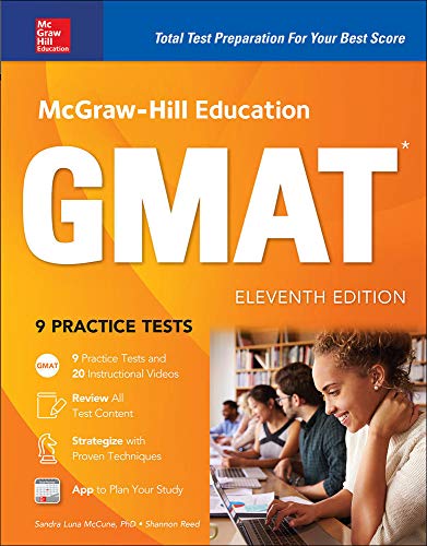 Stock image for McGraw-Hill Education GMAT, Eleventh Edition Mcgraw Hill Education Gmat Premium for sale by Books From California