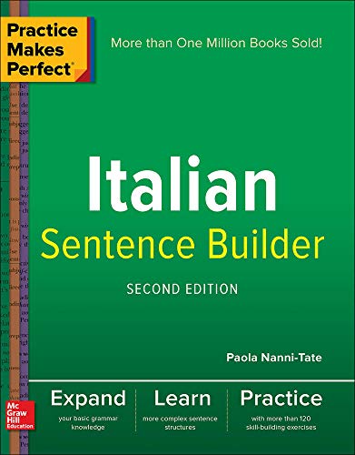 Beispielbild fr Practice Makes Perfect Italian Sentence Builder zum Verkauf von Books From California