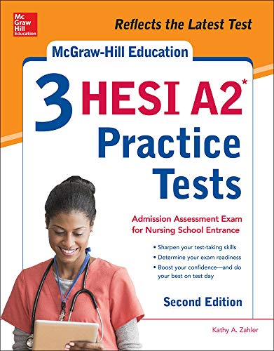Beispielbild fr McGraw-Hill Education 3 HESI A2 Practice Tests, Second Edition zum Verkauf von BooksRun