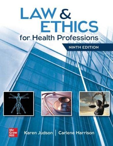 9781260021943: Law & Ethics for Health Professions