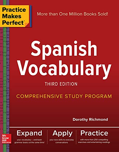 Imagen de archivo de Practice Makes Perfect: Spanish Vocabulary, Third Edition a la venta por Goodwill Books