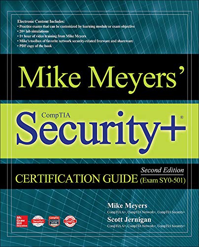 9781260026375: Mike Meyers' CompTIA Security+ Certification Guide, Second Edition (Exam SY0-501) (CERTIFICATION & CAREER - OMG)