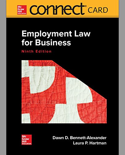 Beispielbild fr Connect Access Card for Employment Law for Business zum Verkauf von A Team Books