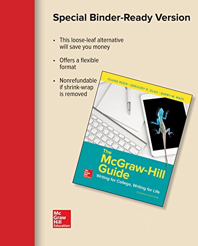 Beispielbild fr Looseleaf The McGraw-Hill Guide: Writing for College, Writing for Life zum Verkauf von HPB-Red