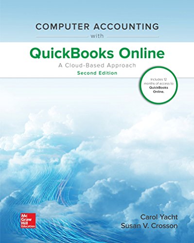 Stock image for Computer Accounting with QuickBooks Online: A Cloud Based Approach for sale by HPB-Red