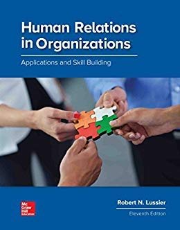 Stock image for Human Relations in Organizations: Applications and Skill Building for sale by BombBooks
