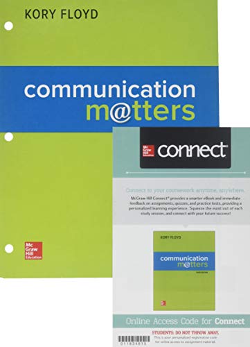 Imagen de archivo de Looseleaf Communication Matters and Connect Access Card a la venta por Textbooks_Source