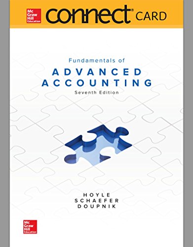 Stock image for Connect Access Card for Fundamentals of Advanced Accounting for sale by Books Unplugged